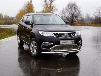 6 199 р. Рамка гос. номера ТСС Тюнинг  Geely Atlas  NL3 (2016-2022) (нержавейка). Увеличить фотографию 1