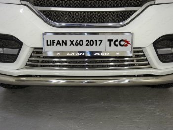 Рамка гос. номера ТСС Тюнинг Lifan X60 2-ой рестайлинг (2016-2024)  (нержавейка)