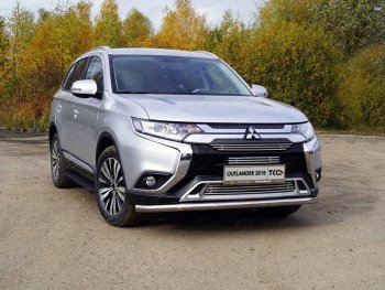 Рамка гос. номера ТСС Тюнинг Mitsubishi (Митсубиси) Outlander (Аутлэндэр)  GF (2018-2024) GF 3-ий рестайлинг  (нержавейка)