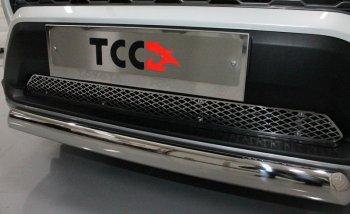 4 999 р. Рамка гос. номера ТСС Тюнинг  Toyota RAV4  XA50 (2018-2024) (нержавейка). Увеличить фотографию 1