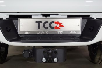 4 999 р. Рамка гос. номера ТСС Тюнинг  JAC T6 (2018-2024) (нержавейка). Увеличить фотографию 1