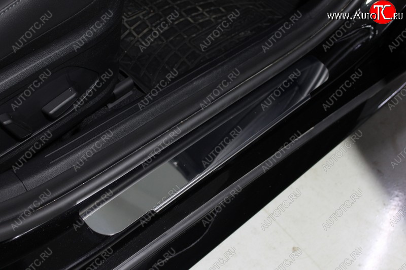 3 499 р. Накладки на порогжки салона ТСС Тюнинг  Hyundai Sonata  DN8 (2019-2024) (Лист зеркальный)