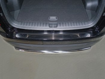 3 899 р. Накладка на задний бампер ТСС Тюнинг  Hyundai Tucson  3 TL (2018-2021) (Лист зеркальный). Увеличить фотографию 1