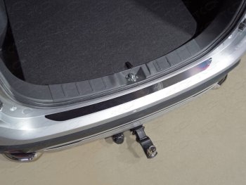 3 199 р. Накладка на задний бампер ТСС Тюнинг  Mitsubishi Outlander  GF (2018-2024) (Лист зеркальный). Увеличить фотографию 1