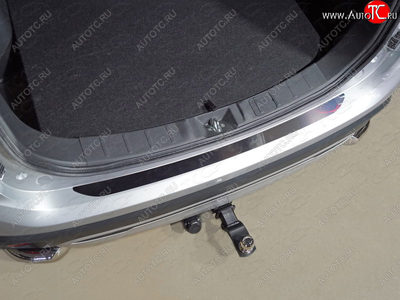 3 199 р. Накладка на задний бампер ТСС Тюнинг  Mitsubishi Outlander  GF (2018-2024) (Лист зеркальный)