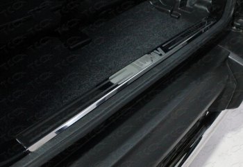 3 179 р. Накладка на задний бампер, ТСС Тюнинг  Suzuki Jimny  JB64 (2018-2024) (лист зеркальный надпись JIMNY). Увеличить фотографию 1