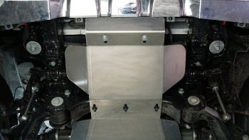 Защита радиатора (2.0L 4WD, алюминий 4мм) ТСС Тюнинг BAIC BJ40 (2022-2024)