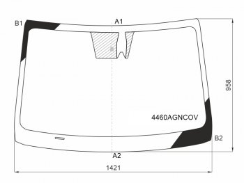 6 799 р. Стекло лобовое (Камера Место под датчик запотевания) Kia Cerato 21-  Forte 18-  K3 18- (4460AGNCOV). Увеличить фотографию 1