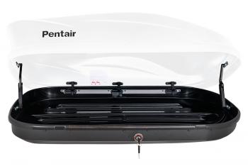 16 799 р. Багажный бокс на крышу (двусторонний) Pentair PYTHON 360L Mini Cabrio R57 рестайлинг (2009-2015) (белый глянец). Увеличить фотографию 6