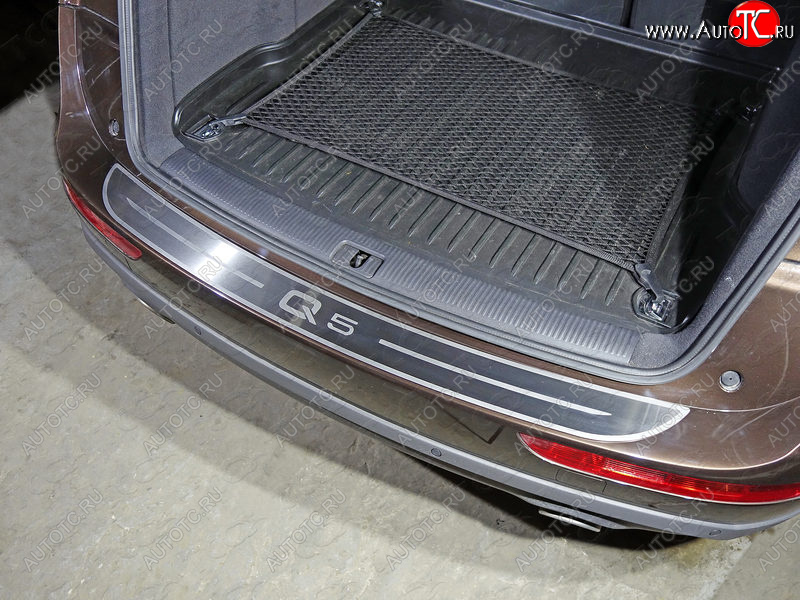 7 249 р. Накладки на задний бампер, ТСС Тюнинг  Audi Q5  8R (2008-2012) (лист шлифованный надпись Audi Q5)