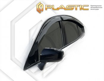 Дефлектора окон (правый руль) CA-Plastic Subaru Impreza GK седан дорестайлинг (2016-2020)