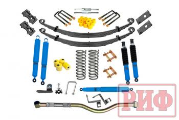 115 999 р. Лифт-комплект РИФ арктический УАЗ Патриот 2019+ лифт 50 мм жесткий (постоянная нагрузка) (rif-patr19-d-arc). Увеличить фотографию 1