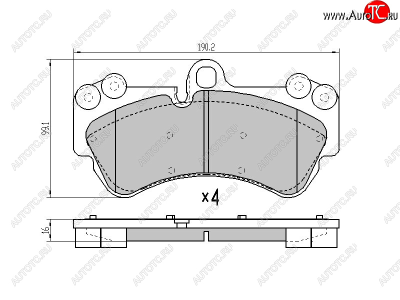 2 499 р. Колодки тормозные перед FL-FR SAT  Porsche Cayenne ( 955,  957) (2002-2010), Volkswagen Touareg ( GP,  NF,  CR) (2002-2024), Volkswagen Touran ( 1T,  2T) (2003-2024)