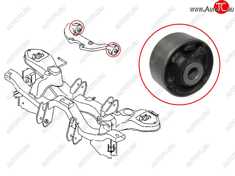 769 р. Сайлентблок подушки дифференциала MAZDA 6ATENZA 02-12CX-7 06-12 (ST-EG25-28-69XA-B)