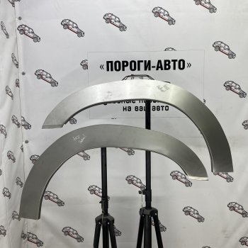 4 299 р. Комплект передних ремонтных арок Пороги-Авто  Nissan Patrol  5 (1997-2010) Y61 дорестайлинг, Y61 1-ый рестайлинг, Y61 2-ой рестайлинг (Холоднокатаная сталь 0,8 мм). Увеличить фотографию 1