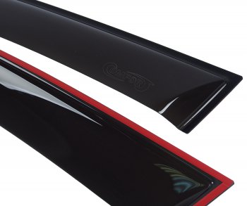 2 799 р. Комплект дефлекторов окон COMFORT  BMW X5  E70 (2006-2013) (черный глянец). Увеличить фотографию 1