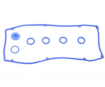 479 р. Прокладка ЗМЗ-405 крышки клапанной с уплотнителем ЕВРО-3 силикон синий комплект (7шт.) CS-20 (09752). Увеличить фотографию 1