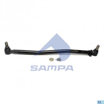 3 099 р. Тяга рулевая MERCEDES Actros MP2,MP3 продольная L=953 SAMPA (097.787-01). Увеличить фотографию 1