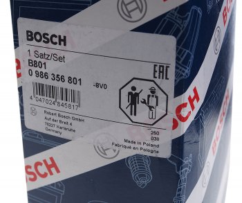 3 499 р. Провод высоковольтный OPEL Astra F (1.8/2.0),Vectra A (1.8/2.0) комплект BOSCH BOSCH 0986356801 (0986356801). Увеличить фотографию 4