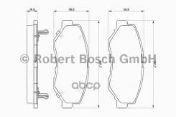 Колодки тормозные передние (4шт.) BOSCH Honda Accord CV (2019-2022)