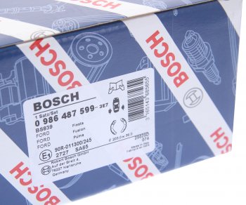 2 479 р. Колодки тормозные задние барабанные 4шт. BOSCH Ford Ka 2 (2008-2016). Увеличить фотографию 4