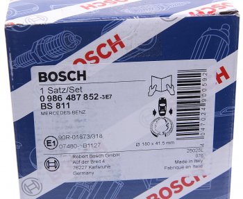 2 099 р. Колодки тормозные задние барабанные (4шт.) BOSCH Mercedes-Benz A class W168 хэтчбэк 5 дв. (1997-2004). Увеличить фотографию 3