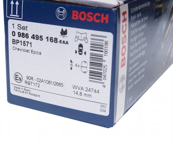 2 799 р. Колодки тормозные задние (4шт.) BOSCH  Chevrolet Epica ( V200,  V250) - Evanda. Увеличить фотографию 3