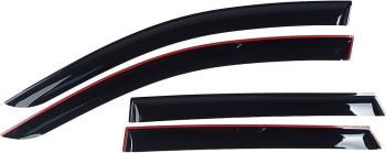 3 399 р. Комплект дефлекторов окон COMFORT  CITROEN Jumper  250 (2006-2014) (черные). Увеличить фотографию 2
