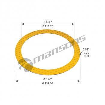 11 р. Шайба SCANIA P,R series упорная MANSONS (100.722.2). Увеличить фотографию 1