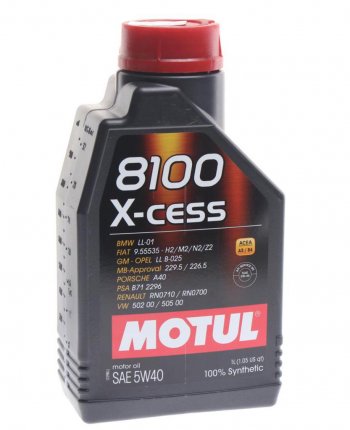 1 269 р. Масло моторное 8100 X-CESS 5W40 синт.1л MOTUL (102784). Увеличить фотографию 1