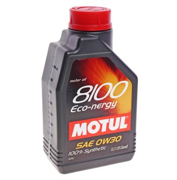 1 599 р. Масло моторное 8100 ECO-NERGY 0W30 синт.1л MOTUL (102793). Увеличить фотографию 1