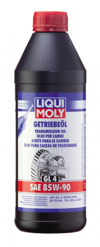 1 499 р. Масло трансмиссионное GETRIEBEOIL 85W90 GL-4 1л LIQUI MOLY (1030). Увеличить фотографию 1