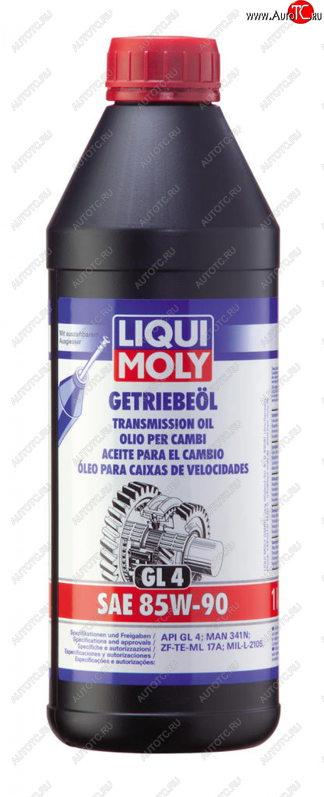 1 499 р. Масло трансмиссионное GETRIEBEOIL 85W90 GL-4 1л LIQUI MOLY (1030)