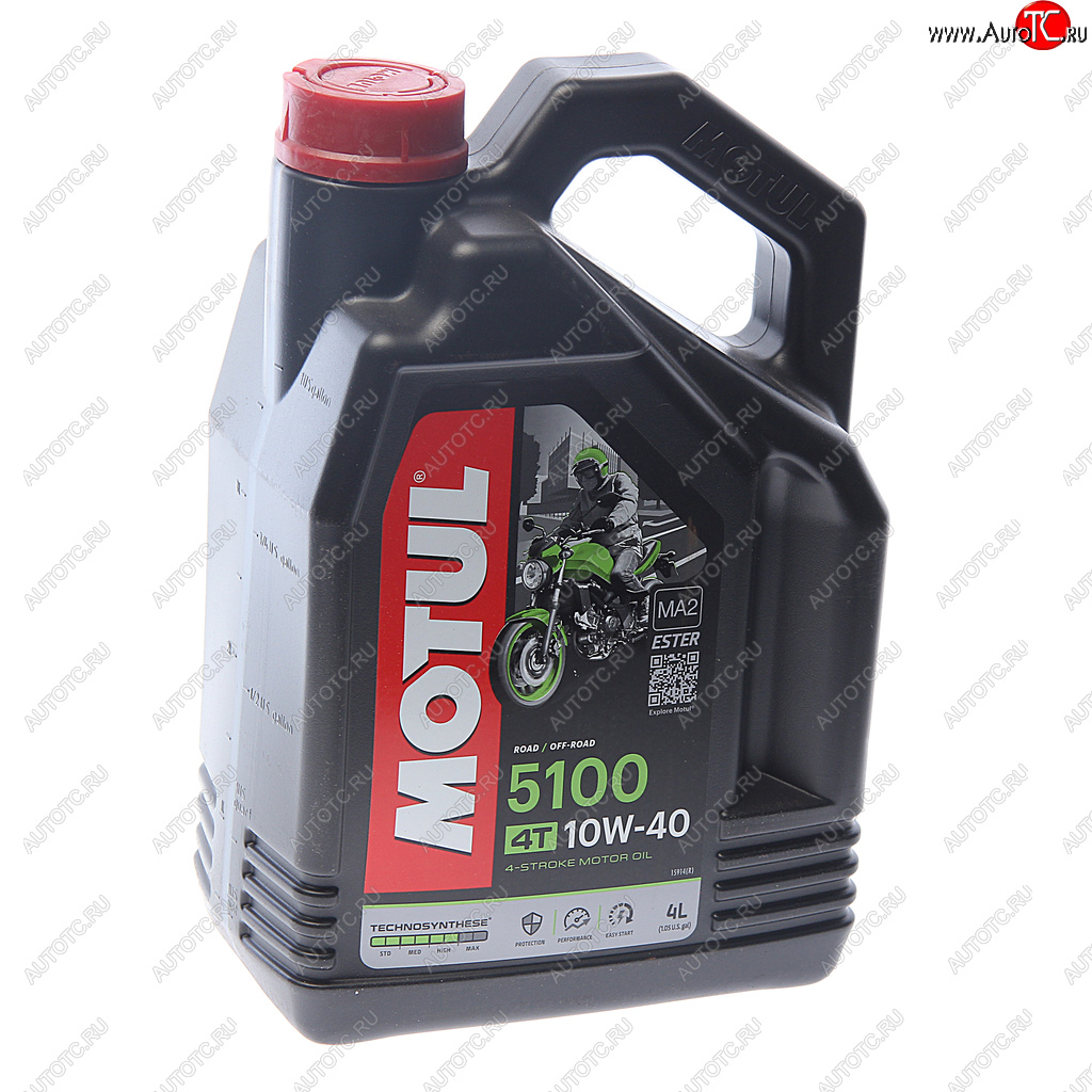 4 699 р. Масло моторное для 4-х тактных двигателей 5100 4T 10W40 псинт.4л MOTUL (104068)