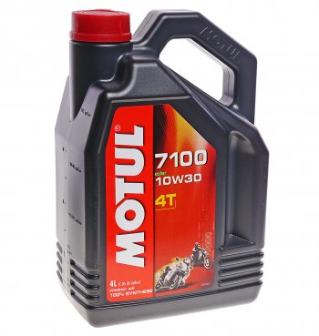 7 349 р. Масло моторное для 4-х тактных двигателей 7100 4T 10W30 синт.4л MOTUL (104090). Увеличить фотографию 1