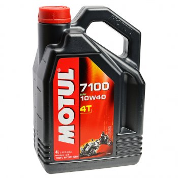 5 499 р. Масло моторное для 4-х тактных двигателей 7100 ESTER 4T 10W40 синт.4л MOTUL (104092). Увеличить фотографию 1