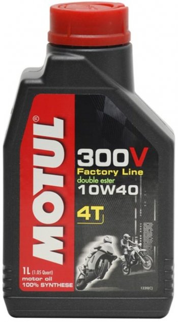 2 159 р. Масло моторное для 4-х тактных двигателей 300V 4T FACTORY LINE 10W40 синт.1л MOTUL (104118). Увеличить фотографию 1