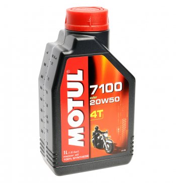 1 589 р. Масло моторное 7100 4T 20W50 синт.1л MOTUL (104217). Увеличить фотографию 1