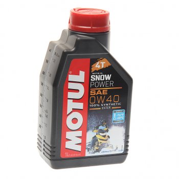 2 099 р. Масло моторное для 4-х тактных двигателей SNOWPOWER 4T 0W40 синт.1л MOTUL (105891). Увеличить фотографию 1