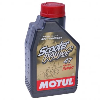 1 689 р. Масло моторное для 4-х тактных двигателей SCOOTER POWER 4T 5W40 синт.1л MOTUL (105958). Увеличить фотографию 1