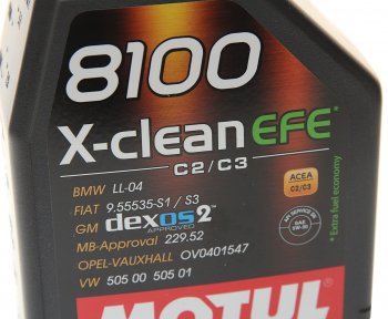 1 229 р. Масло моторное 8100 X-CLEAN EFE 5W30 синт.1л MOTUL (109470). Увеличить фотографию 2