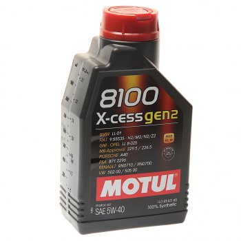 1 339 р. Масло моторное 8100 X-CESS GEN2 5W40 синт.1л MOTUL (109774). Увеличить фотографию 1