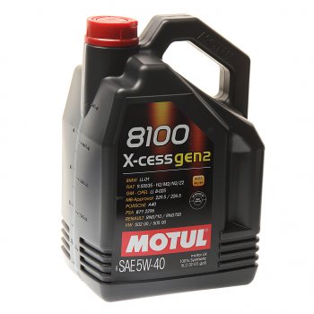 6 499 р. Масло моторное 8100 X-CESS GEN2 5W40 синт.5л MOTUL (109776). Увеличить фотографию 1