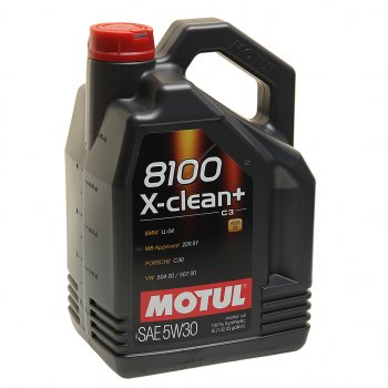 6 999 р. Масло моторное 8100 X-CLEAN+ 5W30 синт.5л MOTUL (111684). Увеличить фотографию 1