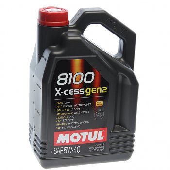 5 299 р. Масло моторное 8100 X-CESS GEN2 5W40 синт.4л MOTUL (111858). Увеличить фотографию 1