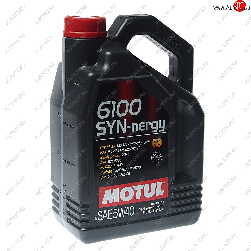 3 899 р. Масло моторное 6100 SYNERGIE 5W40 псинт.4л MOTUL (111862)