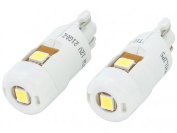 1 829 р. Лампа светодиодная 12V W5W T10W W2.1х9.5d 6000K 90Лм (2шт.) Led White Ultinon Pro6000 PHILIPS PHILIPS 11961cu60x2 (11961cu60x2). Увеличить фотографию 1