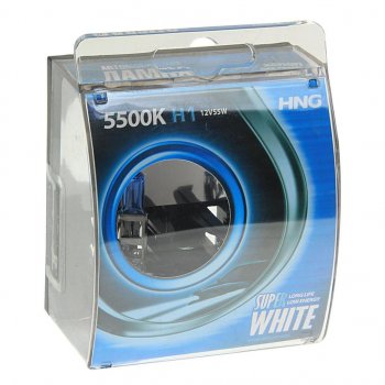 199 р. Лампа 12V H1 55W P14.5s 5500К бокс (2шт.) Super White HNG (12155sw2). Увеличить фотографию 1