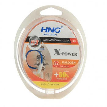 399 р. Лампа набор 12V H3 55W+50% PK22s+W5W бокс (2шт.+2шт.) X-Power HNG (12355xp2). Увеличить фотографию 1