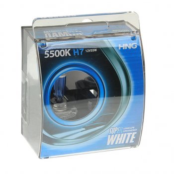 299 р. Лампа 12V H7 55W PX26d 5500К бокс (2шт.) Super White HNG (12755sw2). Увеличить фотографию 1